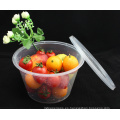 Contenedor de comida desechable transparente de 25oz